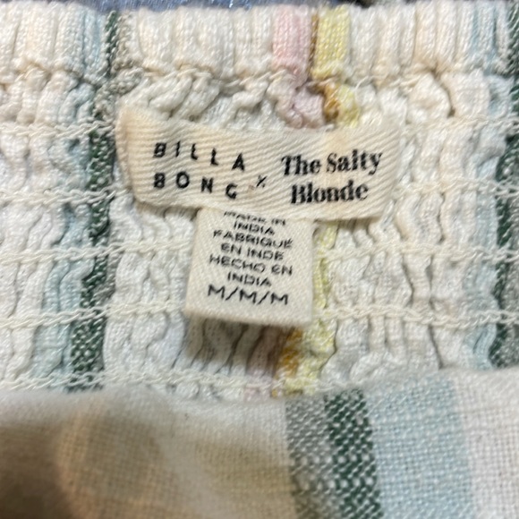 Billabong x The Salty Blonde 100% cotton crop top - Picture 2 of 3